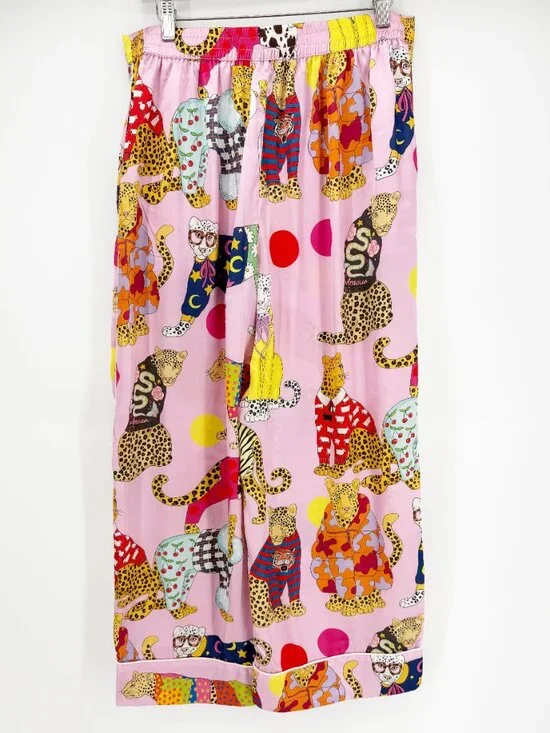 Karen Mabon Long-Sleeve Leopards Can't Change Their Spots Pajama Set - Picture 12 of 14